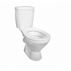 Унитаз-компакт, Детский, белый, косой, нижний, сид. без крышки полип., арм, Rosa
