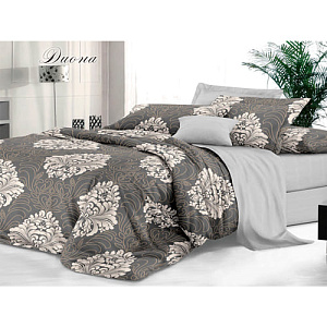 Комплект постельного белья Sateen De Luxe, Евро, наволочки 2 шт 50х70 см, диона