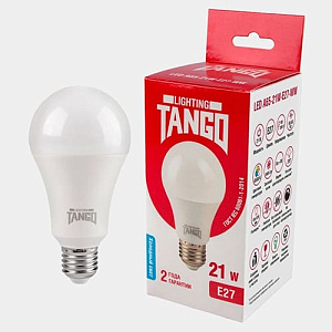 Лампочка светодиодная E27 21Вт 6500К TANGO LED A65, 10/100