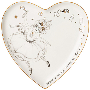 ТАРЕЛКА LEFARD, WONDERLAND, СЕРДЦЕ 21, 5*2 СМ, КОР=48ШТ.