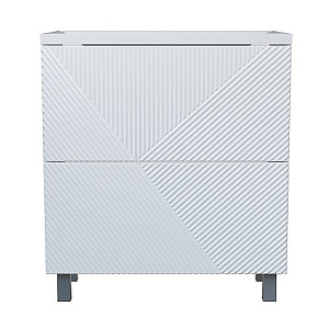 Тумба д/ванной, ВЕКТОР-75,  ОТДЕЛЬНО ПРИОБРЕТАЕТСЯ РАКОВИНА, push-to-open, под раковину Нелли-75, MIXLINE, ПВХ, раковина в комплект не входит