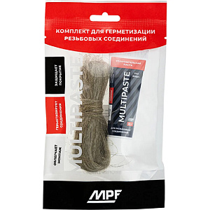 Паста уплотнительная, вода, газ, 25гр, MULTIPASTA + лён Premium, МР, туба, 2/50