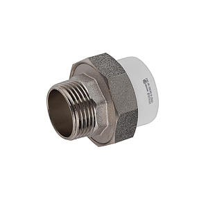ППРС, полипропилен, Американка муфтовая нар. рез. 32-1 AQUALINK, 2/80