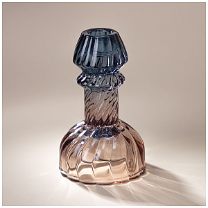Подсвечник, CRYSTAL COLORS, 8, 5Х8, 5Х14 см