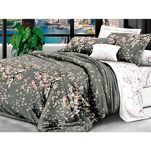 Комплект постельного белья Sateen De Luxe 1,5-спальный, туманное утро