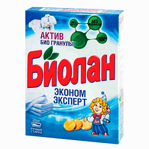 Порошок стиральный Биолан РУЧНОЙ 350 гр Эконом эксперт 24/24