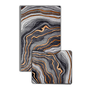 Комплект ковриков для ванной комнаты Dekorelle РЕЛАКС, RT051-B, разм.50x80см + 45х50см