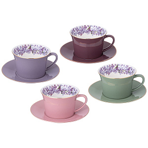 КОФЕЙНЫЙ НАБОР LEFARD, LILAC, НА 4 ПЕР.8 ПР. 180 МЛ, КОР=12НАБ.