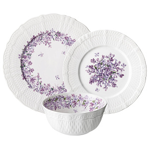 НАБОР ПОСУДЫ ОБЕДЕННЫЙ LEFARD, LILAC, НА 4 ПЕР. 12 ПР., КОР=1НАБ.