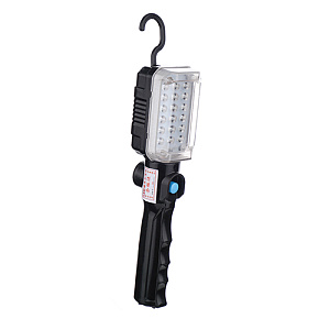 Лампа переносная, светодиодная 18LED, с выключателем, аккумуляторная, крюк, магнит, 1/50