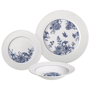 НАБОР ПОСУДЫ ОБЕДЕННЫЙ LEFARD, ROYAL BLUE, НА 6 ПЕР. 18 ПР., КОР=1НАБ.