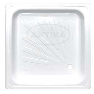 Поддон квадрат 0, 8*0, 8*0, 15 Antika стальной, ВИЗ