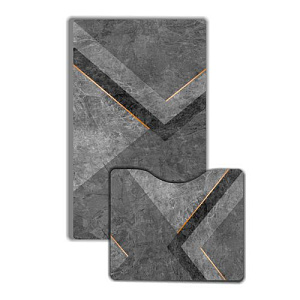 Комплект ковриков для ванной комнаты Dekorelle РЕЛАКС, RT046-B, разм.50x80см + 45х50см