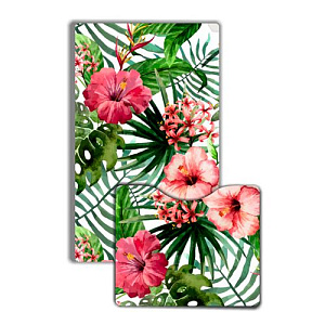 Комплект ковриков для ванной комнаты Dekorelle РЕЛАКС, RT061-B, разм.50x80см + 45х50см