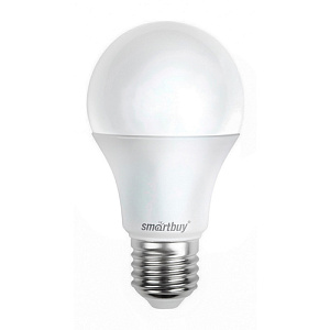 Лампочка светодиодная E27 15Вт 4000К Smartbuy шар, 10/100