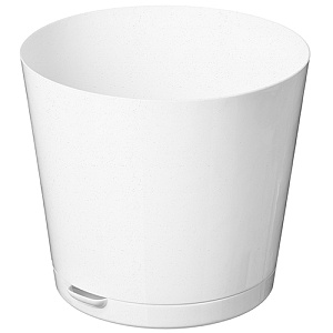 Горшок для цветов 4 л Homver Oregano 221602633/01, 200 мм, с прикорневым поливом, мраморный