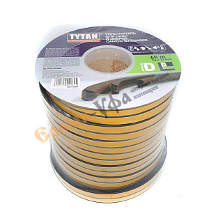 Уплотнитель D 100 9x7,5мм TYTAN черный 100м, 1/2