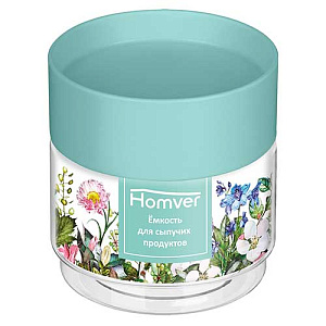 Емкость для сыпучих продуктов 0.5 л Homver 223111490/00, микс