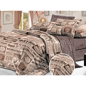 Комплект постельного белья "Sateen De Luxe" семейный, Ньюс