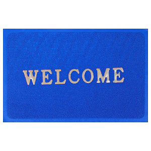 Коврик придверный 60*90см WELCOME пористый Синий, 1/20