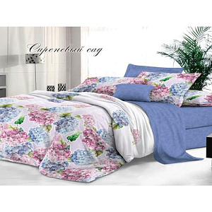 Комплект постельного белья Sateen De Luxe, 1,5-спальный, сиреневый сад