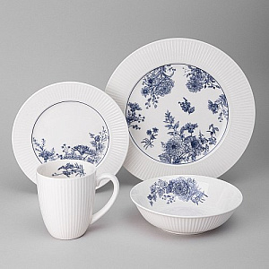 НАБОР ПОСУДЫ ОБЕДЕННЫЙ LEFARD, ROYAL BLUE, НА 4 ПЕР. 16 ПР., КОР=2НАБ.