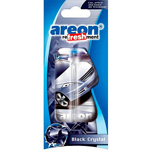 Ароматизатор подвесной гелевый AREON REFRESHMENT LIQUID Черный кристалл, 1/24/576