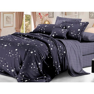 Комплект постельного белья Sateen De Luxe 2-спальный макси, зодиак