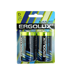 Батарейка LR20 ERGOLUX BL-2, 2/12/96