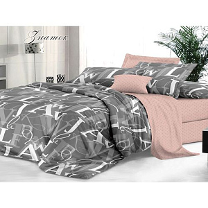 Комплект постельного белья Sateen De Luxe, Семейный, знаток