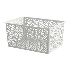 Корзинка универсальная 3.2 л Homver Linden 221313221/03, 230х160х110 мм, светло-серая