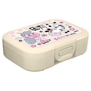 Ланч-бокс детский 0.85 л Homver 221502425/01, с декором Cute Pony светло-бежевый