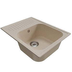 Мойка ML-GM18 с крылом, бежевая, 328, 640*490*190мм NEW
