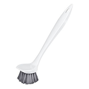 Щетка для посуды Homver Good 223200129/01, с прямой ручкой, белый