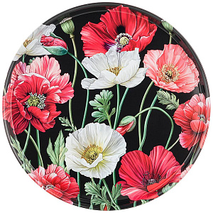 ПОДНОС СЕРВИРОВОЧНЫЙ AGNESS, МАКИ, 33*2, 1 СМ