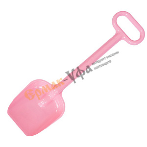 Лопата для снега детская 46х13 см Снежок, красный, зеленый, голубой, 10/10