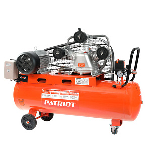 Компрессор Patriot поршневой ременной PTR 100-670, 670 л/мин, 10 бар, 3000 Вт