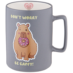 КРУЖКА LEFARD, DON, T WORRY BE CAPPY, 400МЛ