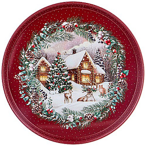 ПОДНОС СЕРВИРОВОЧНЫЙ AGNESS, НОВЫЙ ГОД, 33*2, 1 СМ