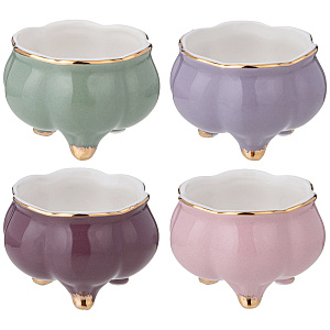 НАБОР РОЗЕТОК LEFARD, LILAC, 4 ШТ. 5*5*4 СМ, КОР=24НАБ.