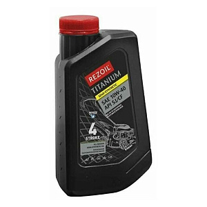 Масло полусинтетическое 0,6л REZOIL TITANIUM 4-т п/синт SAE 10W-40, 1/15